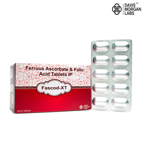 FERROUS ASCORBATE 100.00 MG + FOLIC ACID 1.50 | FASCOD-XT