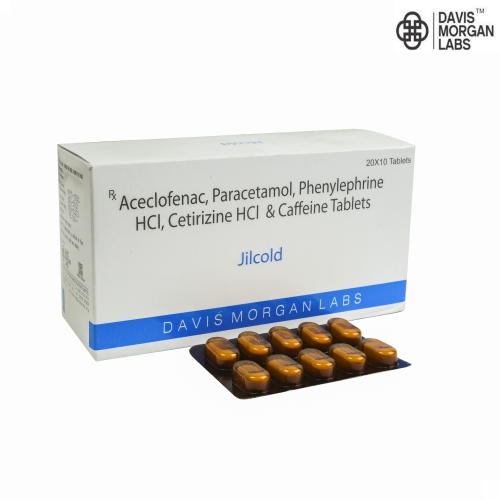 aceclofenac paracetamol phenylephrine hydrochloride cetirizine caffeine tablets