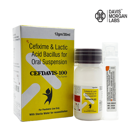 Cefixime & Lactic Acid Bacillus for Oral Suspension | CEFDAVIS-100