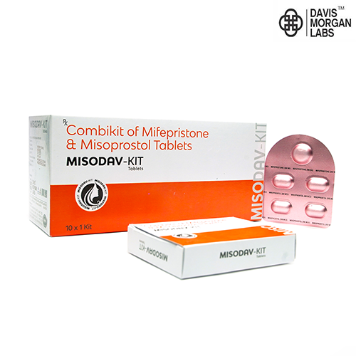 Combikit of Mifepristone & Misoprostol Tablets | MISODAV-KIT