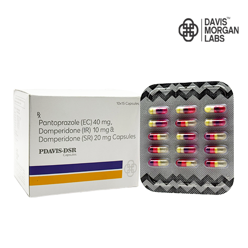 Pantoprazole (EC) 40 mg, Domperidone (IR) 10 mg & amp; | PDAVIS-DSR