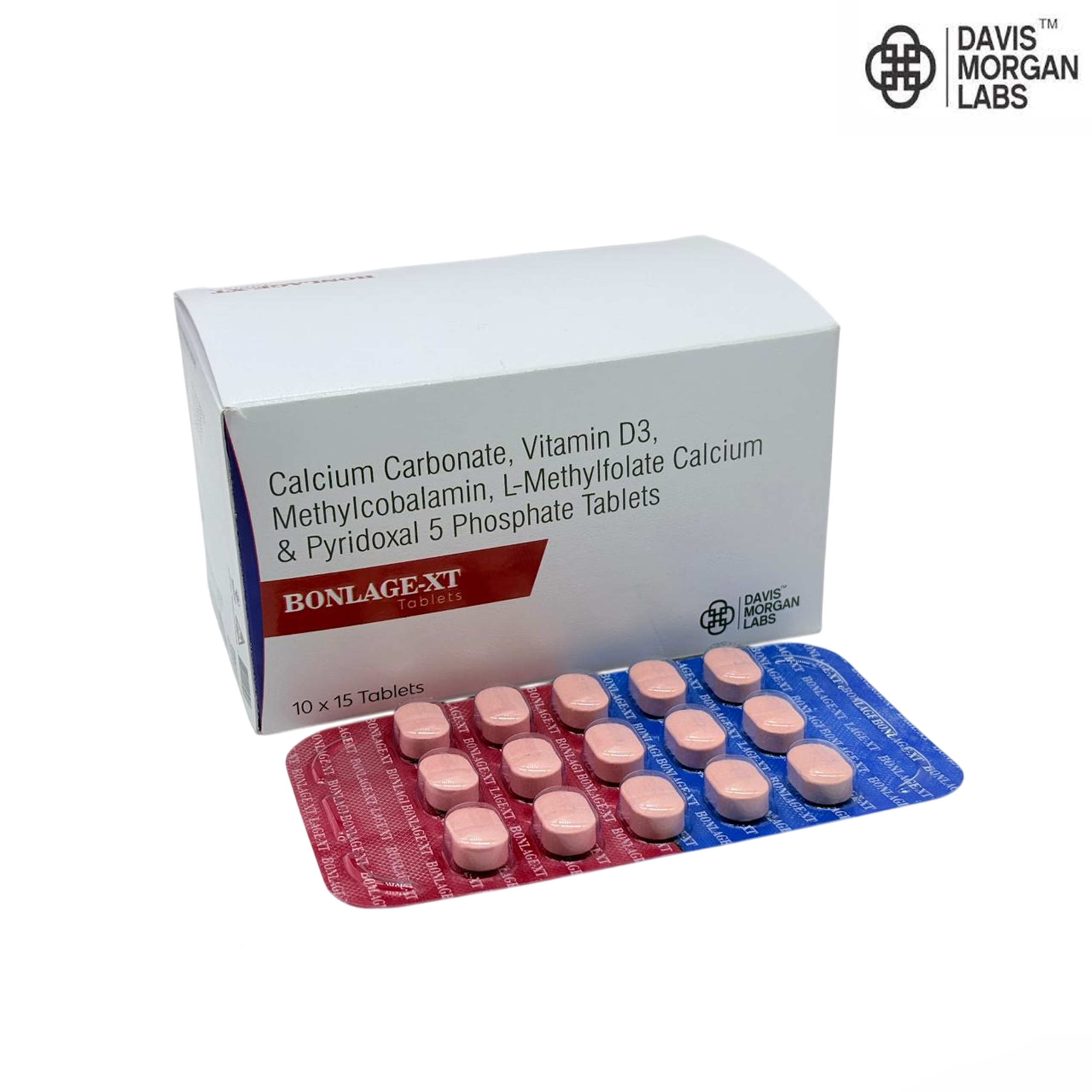 Methylcobalamin, L-Methylfolate Calcium Calcium Carbonate, Vitamin D3, & Pyridoxal 5 | Bonlage-Xt