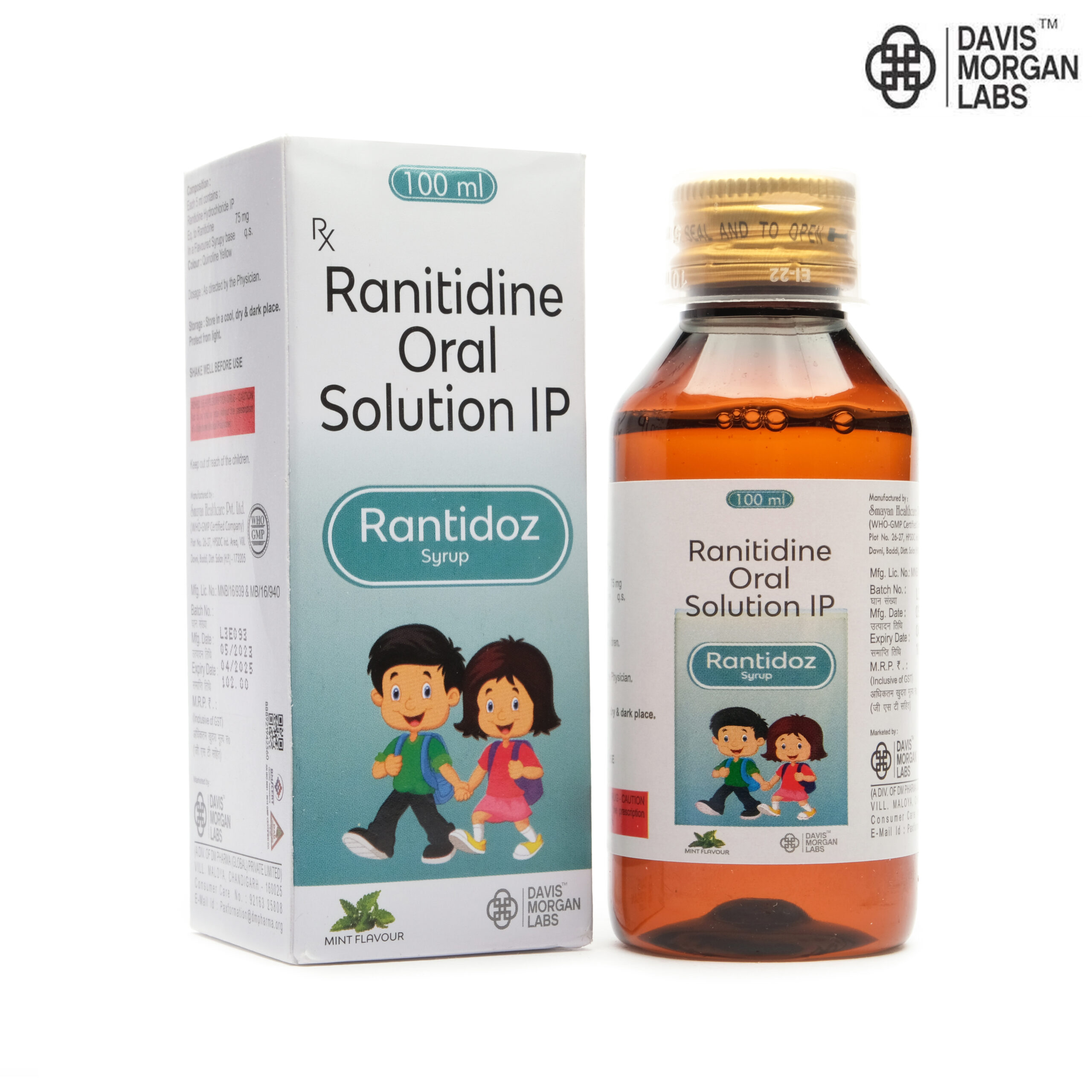 Rantidoz Syrup 100 ml Mint Flavour