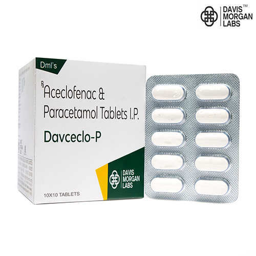 BRAND NAME: DAVCECLO-P COMPOSITION: ACECLOFENAC & PARACETAMOL TABLET I.P. | Davcaclo-P