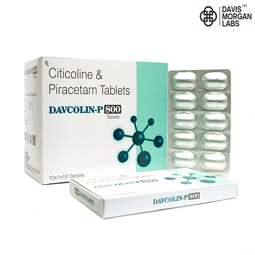 BRAND NAME: DAVCOLIN-P 800 COMPOSITION: CITICOLIN & PIRACETAM TABLET | Davcolin-P 800
