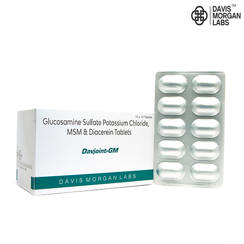 BRAND NAME: DAVJOINT-GM COMPOSITION: GLUCOSAMINE SULFATE POTASSIUM CHLORIDE, MSM & | Davjoint-gm