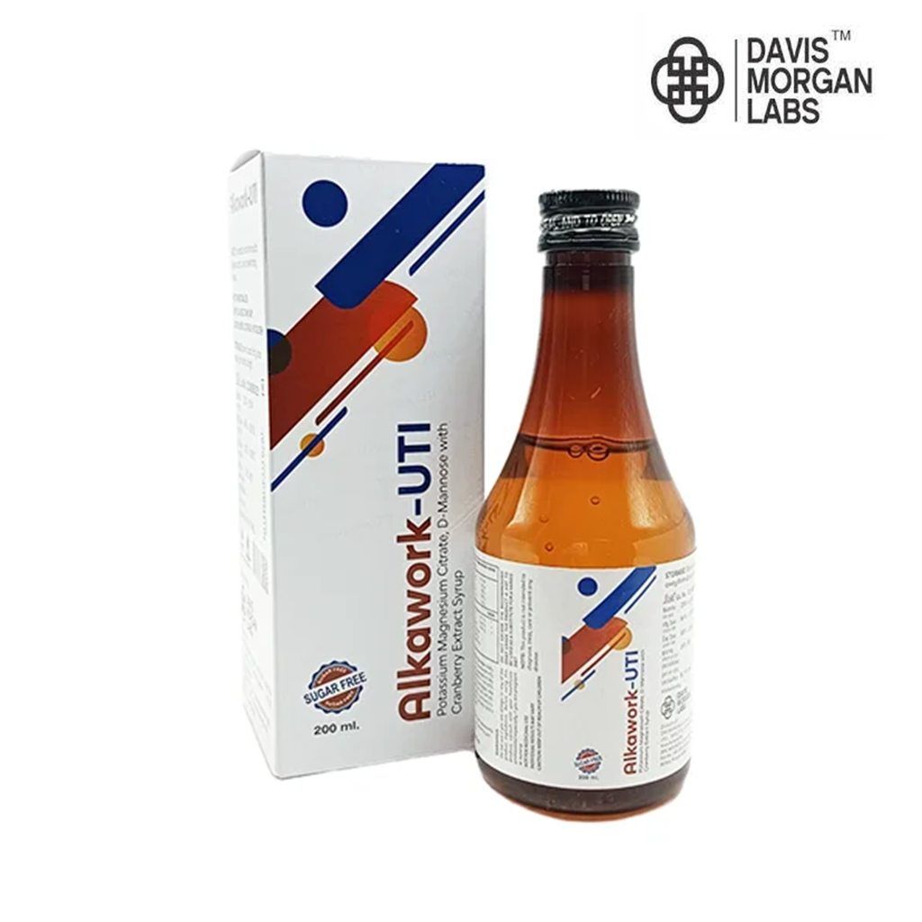 Potassium Magnesium Citrate, D-Mannose with Cranberry Extract Syrup | Alkawork-UTI