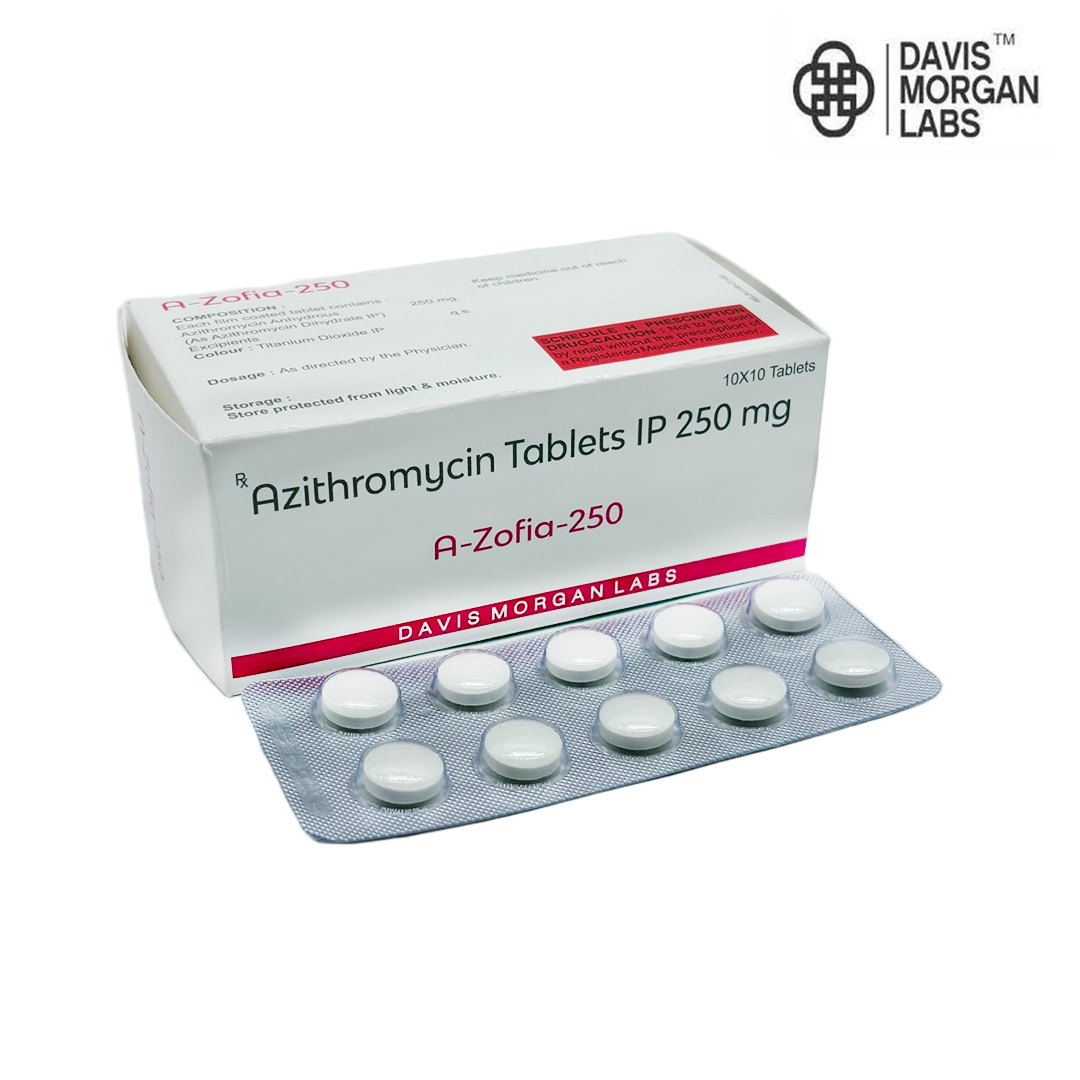 Azithromycin Tablets IP 250 mg | A-Zofia-250